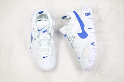 Nike Air Barrage Low Aqua White Blue tongue