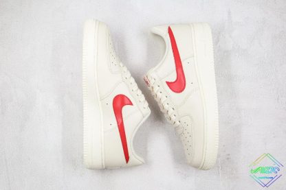 Nike Air Force 1 07 White Sport Red laterals