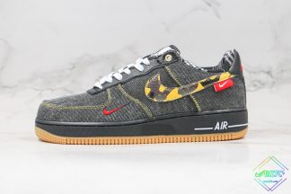 Nike Air Force 1 Low Camo Black Denim Remix