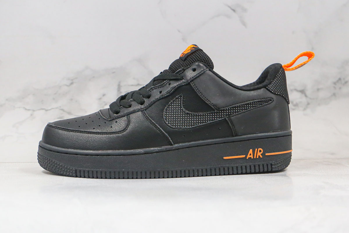 Nike Air Force 1 Low Cut-Out Swoosh Black
