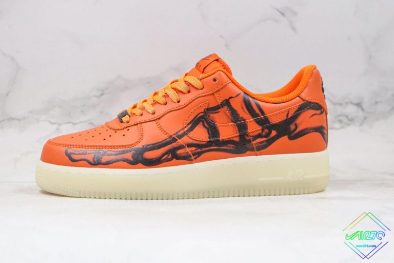 air force 1 skeleton orange glow