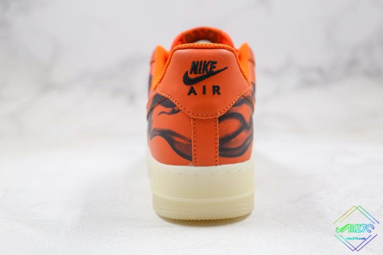 orange skeleton air force 1 glow in the dark