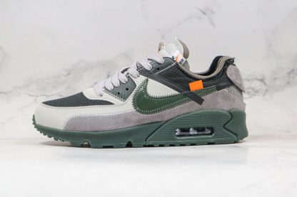 Off -White Air Max 90 OW Grey Army Green