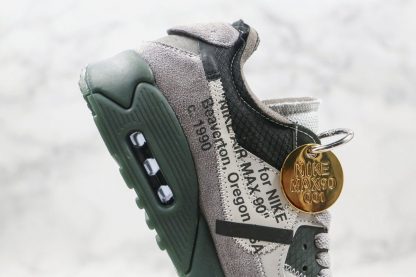 Off -White Air Max 90 OW Grey Army Green lettering