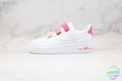 WMNS Nike Air Force 1 White Pink Velcro for sale
