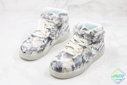 fashion Kids Nike Air Force 1 High Light Up Camo