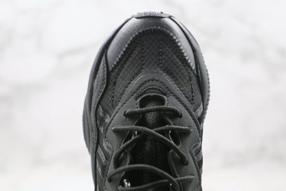 Adidas Ozweego Core Black mesh upper