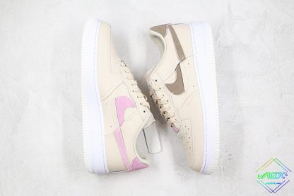 Air Force 1 LXX Light Orewood Brown panels swoosh