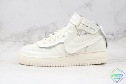 Air Force 1 Mid x Comme des Garons White