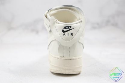 Air Force 1 Mid x Comme des Garons White heel