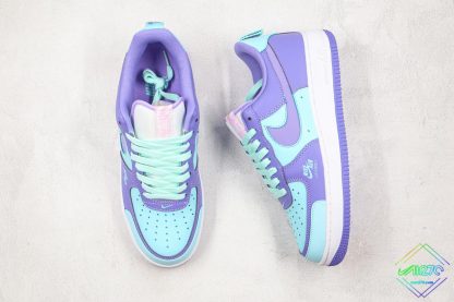 Air Force 1 Premium Teal Violet tongue