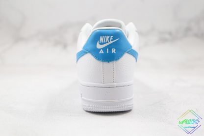 Air Force 1 White Teal Nebula-Gold heel