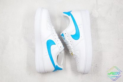 Air Force 1 White Teal Nebula-Gold sneaker
