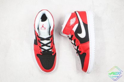 Air Jordan 1 Mid Gym Red Chicago tongue