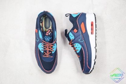 Max 90 Wolf Grey Orange Worldwide shoelace