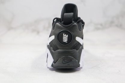 Nike Air Barrage Black White heel