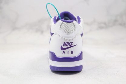 Nike Air Flight 89 White Court Purple heel