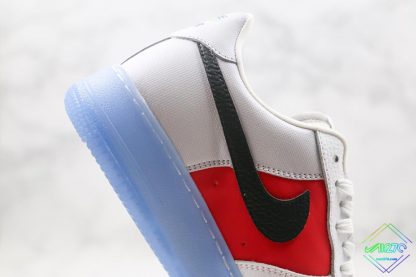 Nike Air Force 1 Low EMB White Red black swoosh