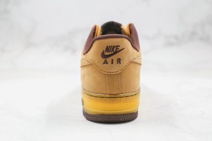 Nike Air Force 1 Low Wheat Mocha heel