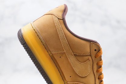 Nike Air Force 1 Low Wheat Mocha swoosh