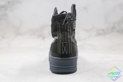 Nike Air Force 1 Shell Black Dark Grey heel