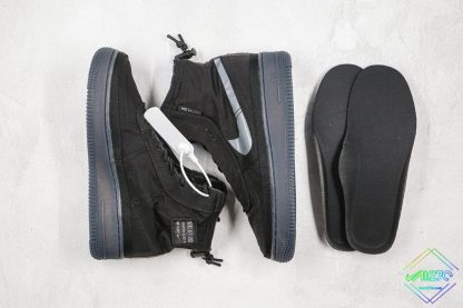 Nike Air Force 1 Shell Black Dark Grey insole