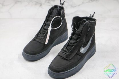 Nike Air Force 1 Shell Black Dark Grey shoes
