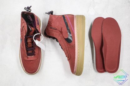 Nike Air Force 1 Shell Maroon insole