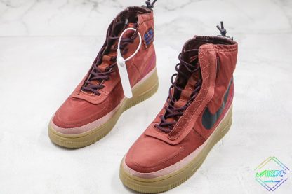 Nike Air Force 1 Shell Maroon shoes