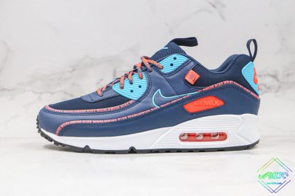 Nike Air Max 90 Wolf Grey Orange Worldwide