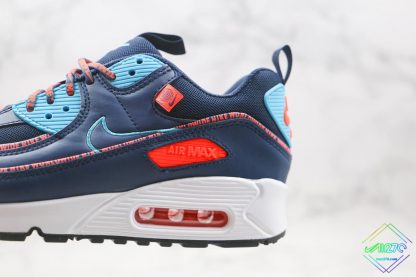 Nike Air Max 90 Wolf Grey Orange Worldwide sneaker