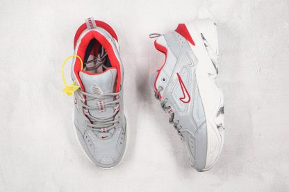 Nike M2K Tekno Metallic Silver Marbled tongue