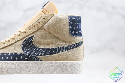 Nike SB Zoom Blazer Mid Sashiko Sesame swoosh