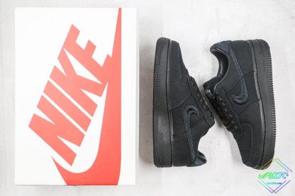 Stussy x Nike Air Force 1 Black tongue