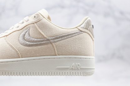 Stussy x Nike Air Force 1 Lows Fossil Stone off white
