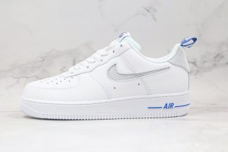 White Air Force 1 Low Cut Out Swoosh