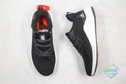 Adidas AlphaBounce Boost Black White orange inner