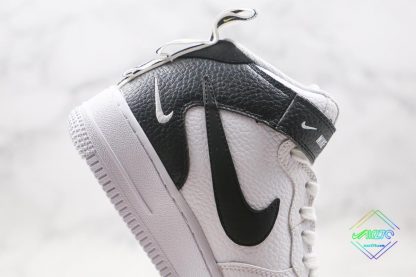 Air Force 1 Mid Utility White Black swoosh