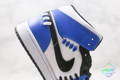 Air Jordan 1 Mid Sisterhood Royal Blue black swoosh