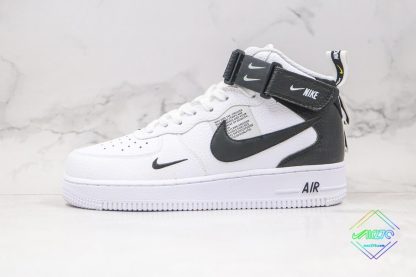 Men Women Air Force 1 Mid Utility White Black