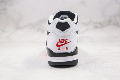 Nike Air Flight 89 White Black Grey Red heel