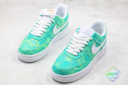 Nike Air Force 1 Green Geometry glow in the dark