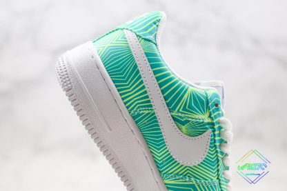 Nike Air Force 1 Green Geometry swoosh