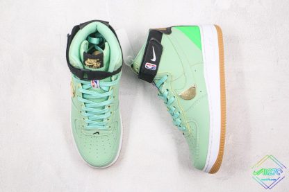 Nike Air Force 1 High NBA Pack Green tongue