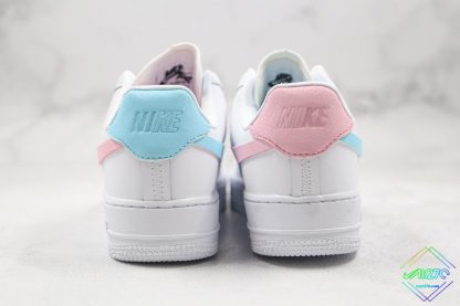 Nike Air Force 1 LXX White Pink Aqua heel