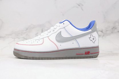 Nike Air Force 1 White Grey Gym Red