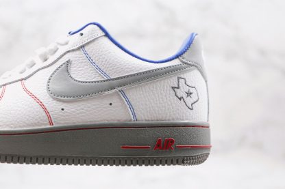 Nike Air Force 1 White Grey Gym Red sneaker