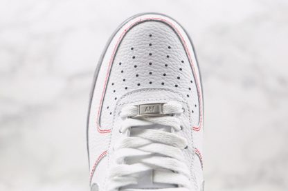 Nike Air Force 1 White Grey Gym Red upper