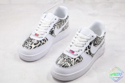 Nike Air Force 1 White Leopard Print sneaker