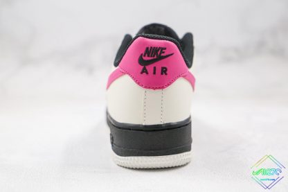 Nike Air Force1 Low Black Pink heel